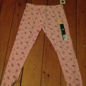Pink bird leggings